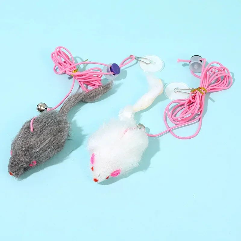 7 Pcs Hanging Cat Toy Set Sticky Disc Door Teaser With Elastic Rope For Interactive Play 6