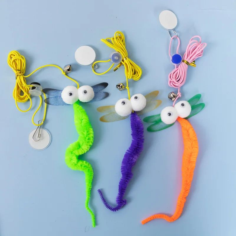7 Pcs Hanging Cat Toy Set Sticky Disc Door Teaser With Elastic Rope For Interactive Play 11
