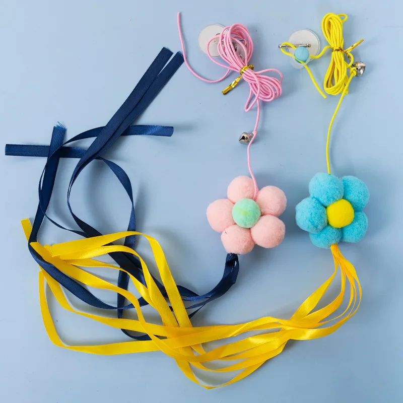 7 Pcs Hanging Cat Toy Set Sticky Disc Door Teaser With Elastic Rope For Interactive Play 13