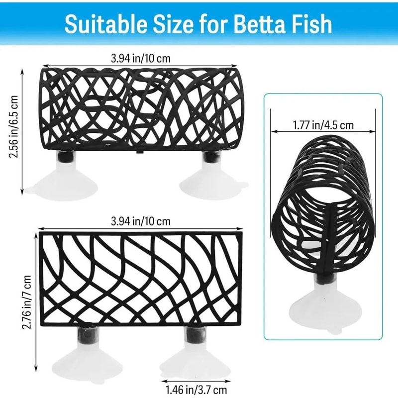 Betta Fish Cave Hideout With Hammock Hollow Tunnel Aquarium Decoration For Shrimp Crayfish 1