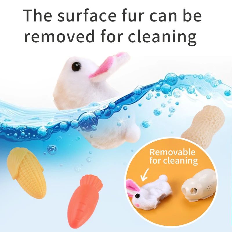 Interactive Electric Running Mouse Toy For Cats Random Moving Plush Teaser For Kittens Indoor Cat 4