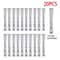 20 Pcs Perm Curling Rod Set 5 Sizes Plastic Cold Wave Rods For Heatless Curls SalonStyle Waves 8