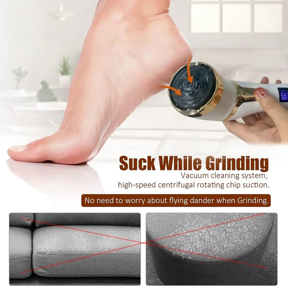 Electric Callus Remover Pedicure Machine Professional Foot Grinder For Dead Skin Smooth Heels 4