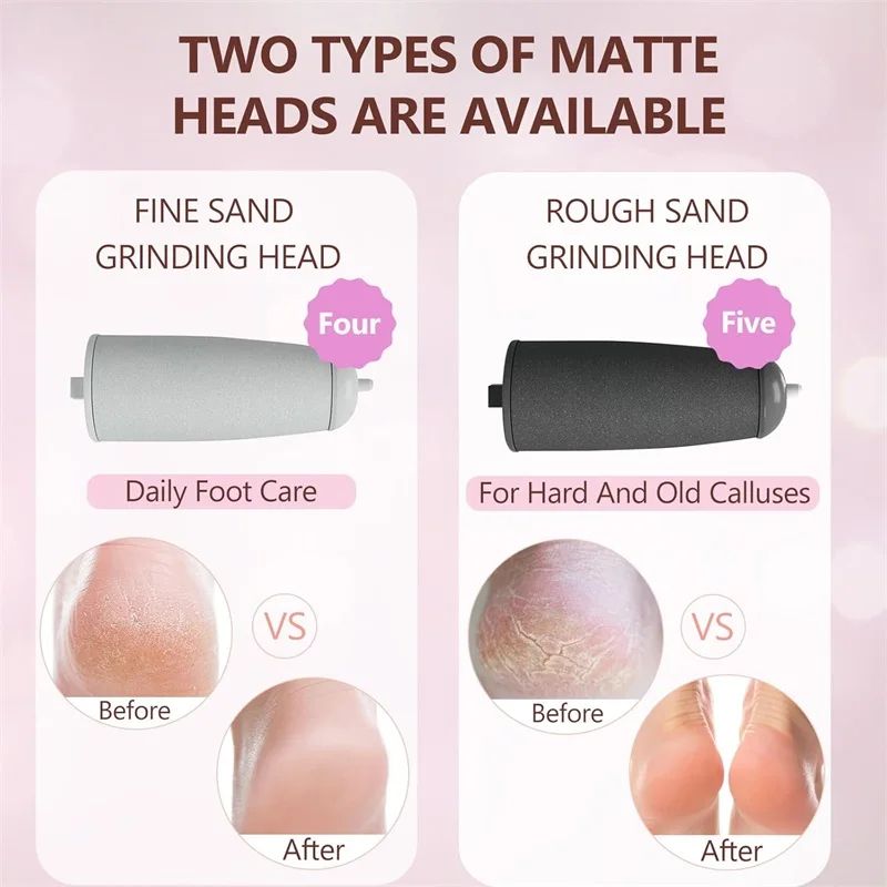 8 Pcs Electric Foot File Roller Head Replacements Pedicure Callus Remover Refill Wheels For Heel D 4