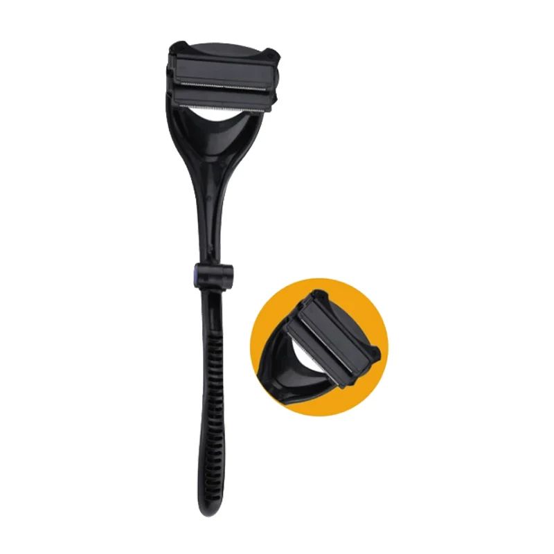 Mens Back Shaver With Long Handle Foldable Body Hair Remover Razor For Back Legs Chest 7