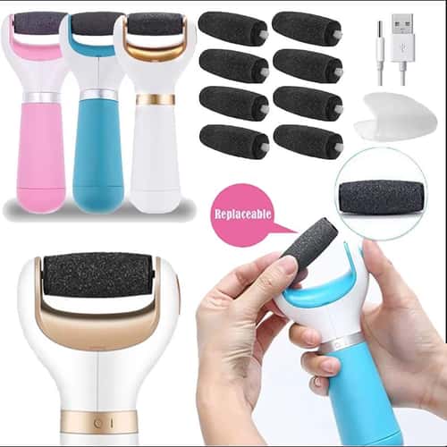Electric Foot File Callus Remover – Foot Care Pedicure Machine for Hard Dry Skin, Dead Skin & Cracked Heels