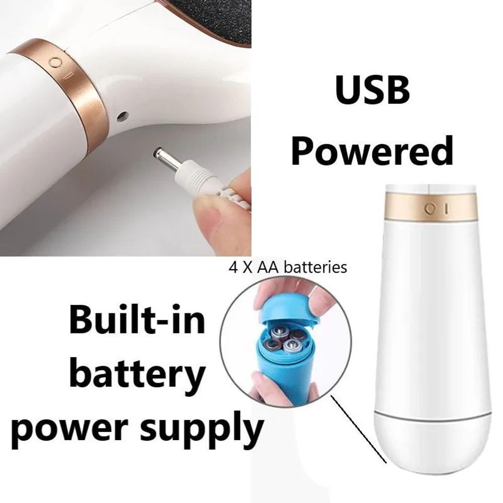 Electric Foot File Callus Remover Foot Care Pedicure Machine For Hard Dry Skin Dead Skin Cracked 5