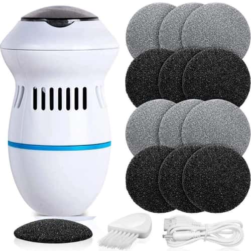Rechargeable Electric Foot Grinder Callus Remover – Pedicure Foot File Exfoliator for Hard Skin, Dry Feet & Smooth Heels