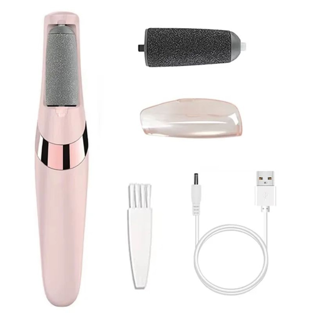Electric Callus Remover For Feet Rechargeable Foot File Kit W 10 Replacement Roller Heads 7