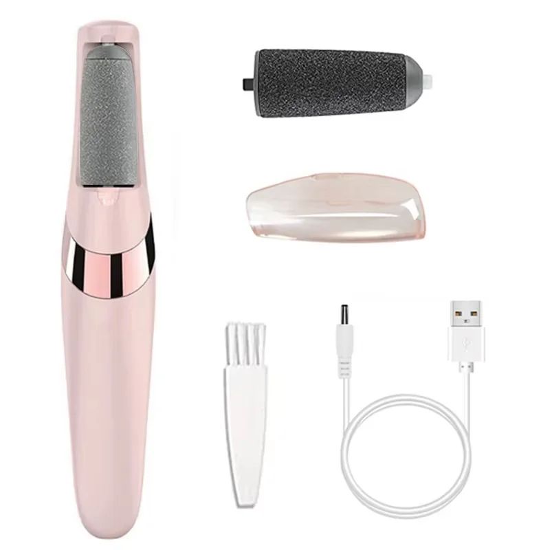 Electric Callus Remover For Feet Rechargeable Foot File Kit W 10 Replacement Roller Heads 7