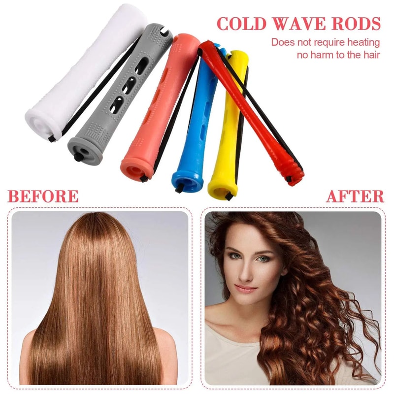 72 Pcs Hair Perm Rods Set 6 Sizes Cold Wave Perming Rod Curling Rollers For Short Hair And Steel T 3