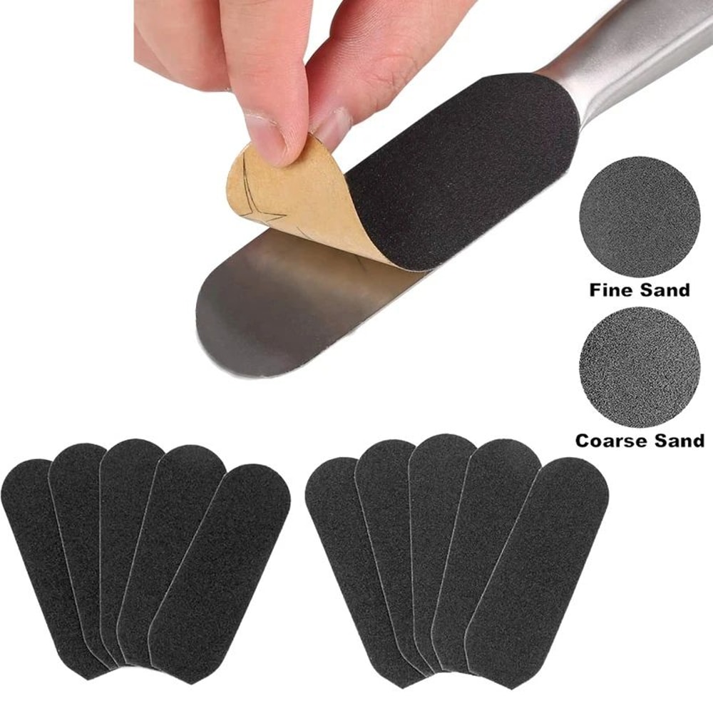 11 Pcs Pedicure Foot File Kit Metal Handle Callus Remover Rasp With Coarse And Fine Grit Sanding R 0