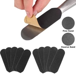 11 pcs pedicure foot file kit – metal handle callus remover rasp with coarse and fine grit sanding refills