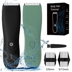 men's electric groin hair trimmer – rechargeable body grooming shaver for pubic and intimate areas