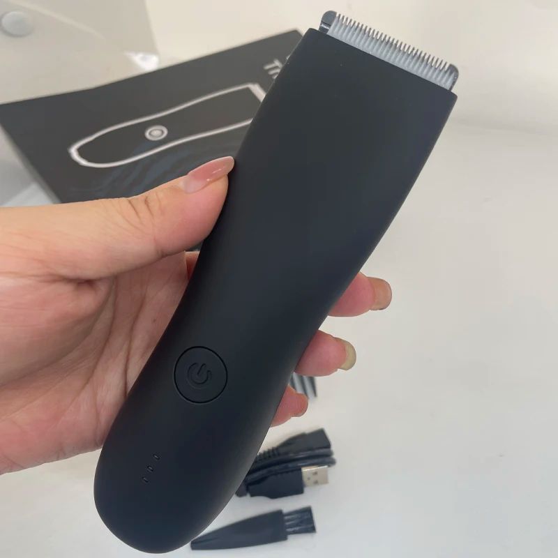 Mens Electric Groin Hair Trimmer Rechargeable Body Grooming Shaver For Pubic And Intimate Areas 1