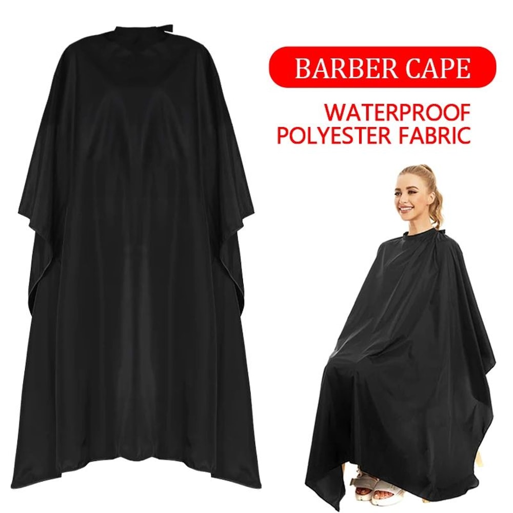 Barbershop Hair Cutting Cape Silicone Neck Salon Hairdressing Gown Apron For Barber Home Haircuts 0