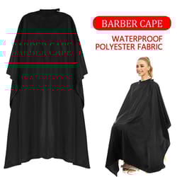 barbershop hair cutting cape – silicone neck salon hairdressing gown apron for barber & home haircuts