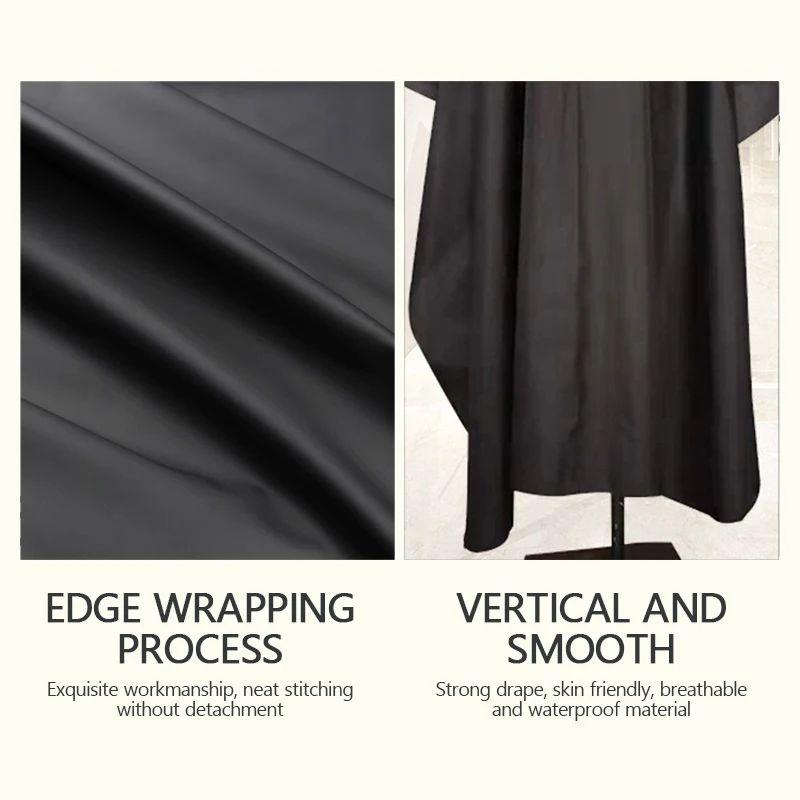Barbershop Hair Cutting Cape Silicone Neck Salon Hairdressing Gown Apron For Barber Home Haircuts 1
