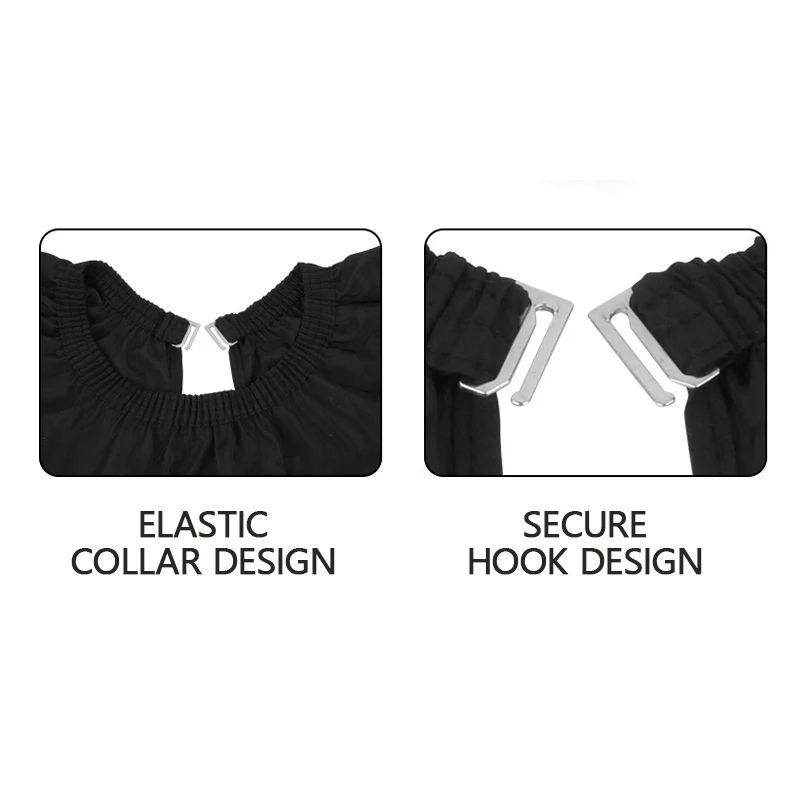Barbershop Hair Cutting Cape Silicone Neck Salon Hairdressing Gown Apron For Barber Home Haircuts 3