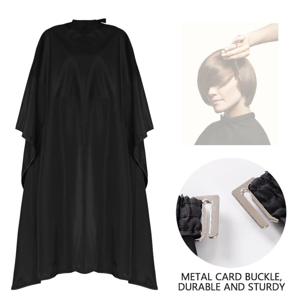 Barbershop Hair Cutting Cape Silicone Neck Salon Hairdressing Gown Apron For Barber Home Haircuts 6