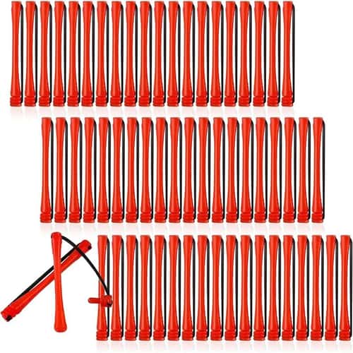 60 Pcs Mini Perm Rods Set – 0.2 Inches Red Cold Wave Curling Rods for Tight Curls, DIY Perm & Hair Styling