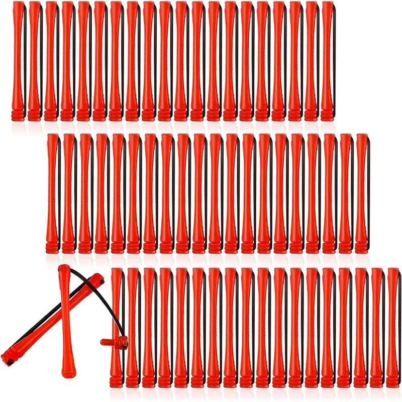 60 Pcs Mini Perm Rods Set 02 Inches Red Cold Wave Curling Rods For Tight Curls DIY Perm Hair Styl 0