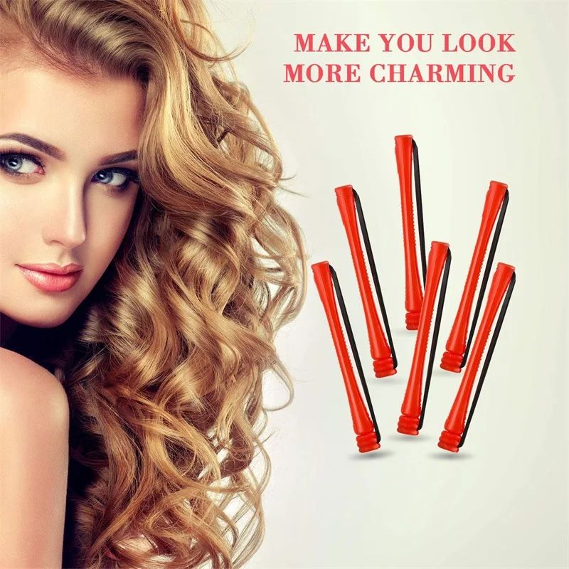 60 Pcs Mini Perm Rods Set 02 Inches Red Cold Wave Curling Rods For Tight Curls DIY Perm Hair Styl 5