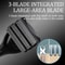 Mens Painless Back Hair Shaver 3Blade Long Handle Body Groomer Foldable Portable Back Hair Removal 3