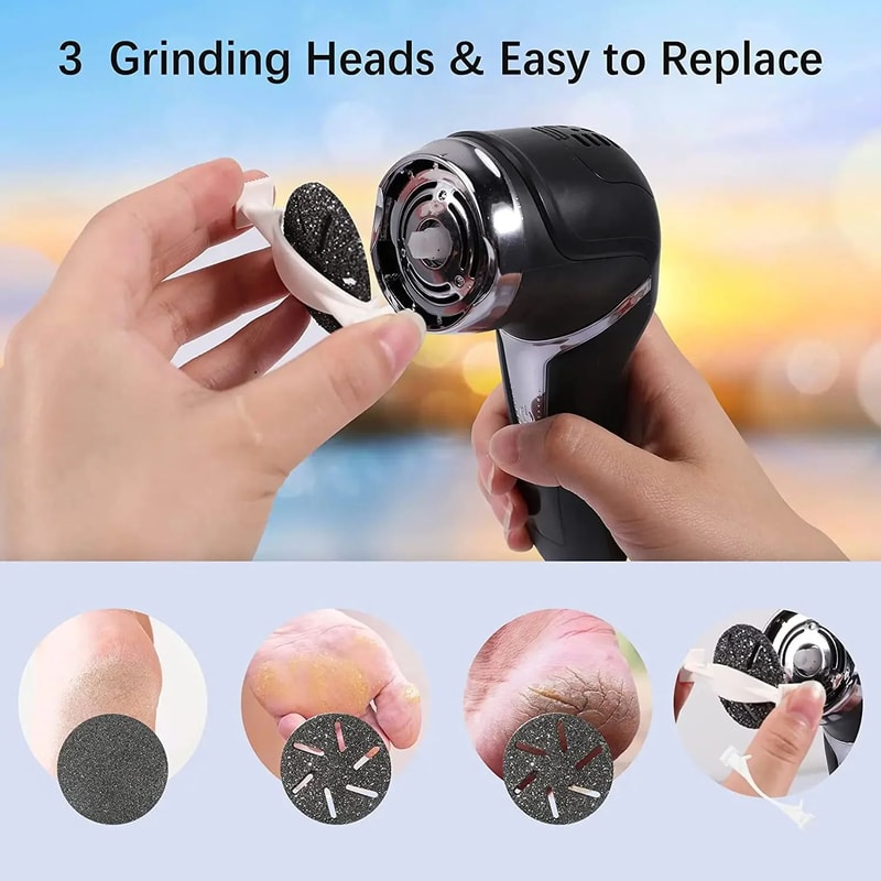 8 Pcs Callus Remover Roller Refills Replacement Foot File Heads For Hard Dead Skin Pedicure Foot C 1