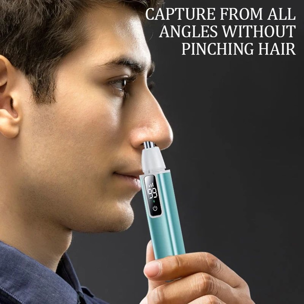 Rechargeable Electric Nose Ear Hair Trimmer TypeC Fast Charging Portable Facial Groomer For Eyebr