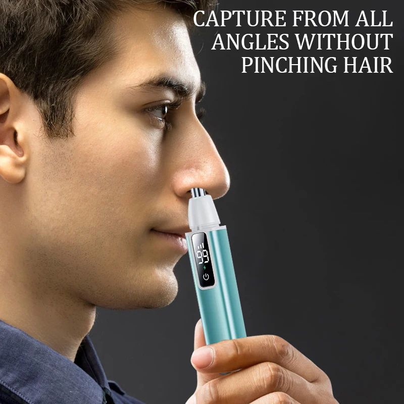 Rechargeable Electric Nose Ear Hair Trimmer TypeC Fast Charging Portable Facial Groomer For Eyebr
