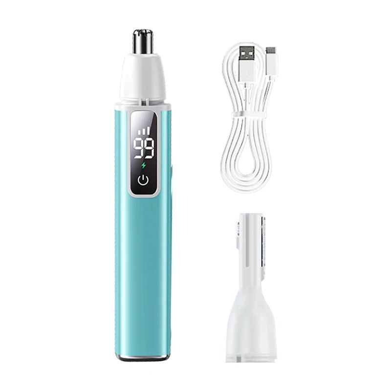 Rechargeable Electric Nose Ear Hair Trimmer TypeC Fast Charging Portable Facial Groomer For Eyebr