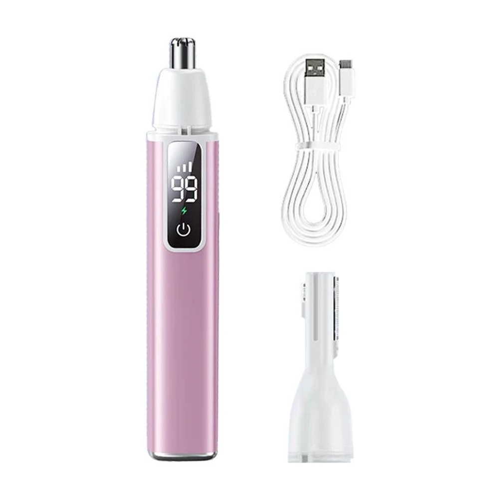 Rechargeable Electric Nose Ear Hair Trimmer TypeC Fast Charging Portable Facial Groomer For Eyebr