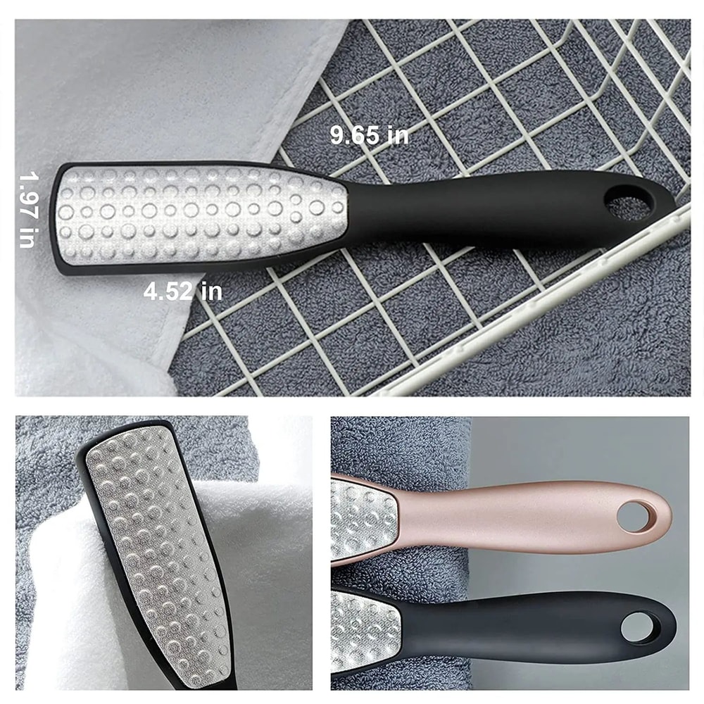 DoubleSided Stainless Steel Foot File Hard Dead Skin Rasp Callus Remover For Smooth Heels Pedicur 4