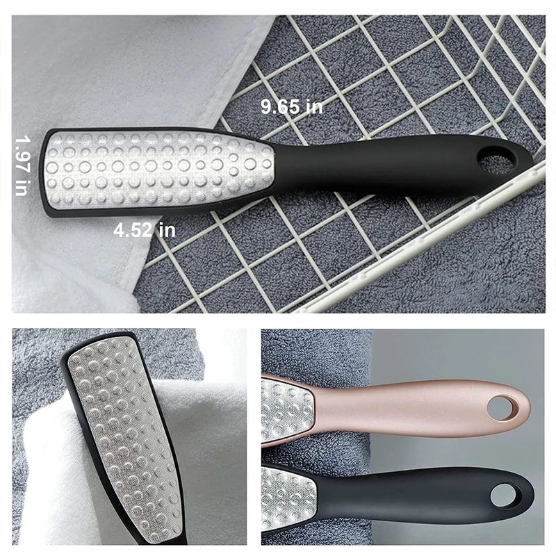 DoubleSided Stainless Steel Foot File Hard Dead Skin Rasp Callus Remover For Smooth Heels Pedicur 4