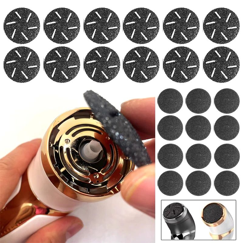 24 Pcs Electric Foot File Sandpaper Discs Replacement Pedicure Sanding Pads For Callus Remover Mac 3