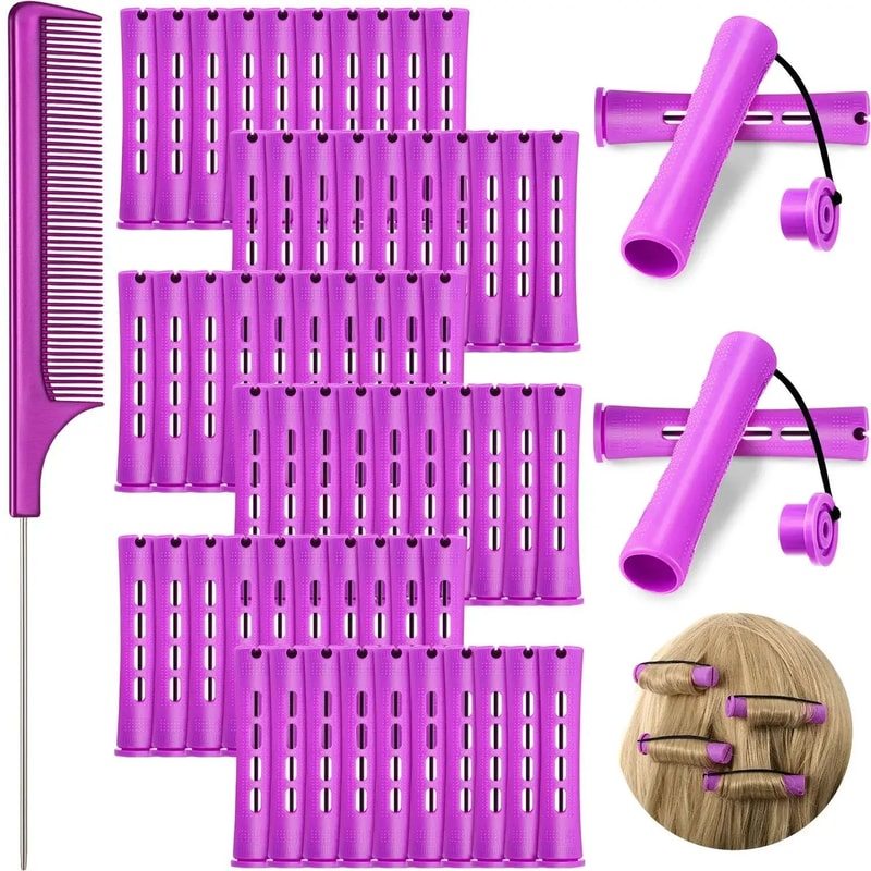 60 Pcs Cold Wave Perm Rods Set SalonGrade Hair Perm Rollers For LongLasting Curls Professional Cu 10