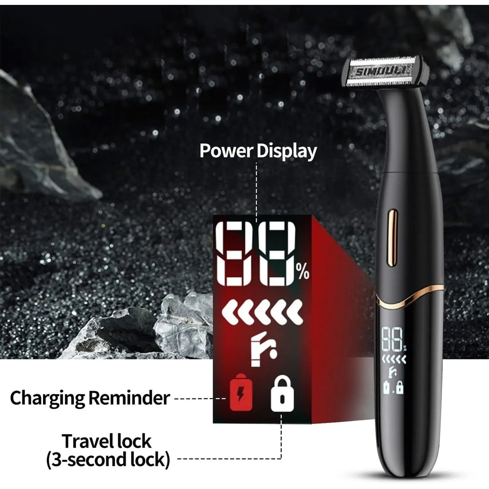 Mens Sensitive Area Grooming Trimmer Precision Shaver For Bikini Line Groin Body Safe AntiCut Pu 2