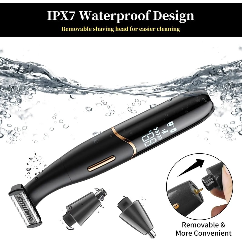 Mens Sensitive Area Grooming Trimmer Precision Shaver For Bikini Line Groin Body Safe AntiCut Pu 4