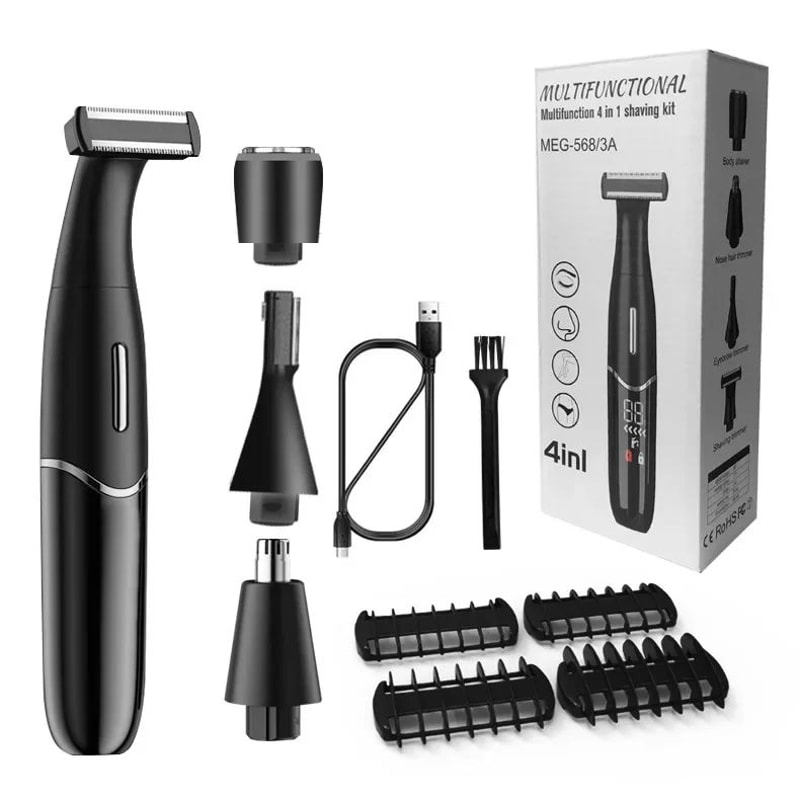 Mens Sensitive Area Grooming Trimmer Precision Shaver For Bikini Line Groin Body Safe AntiCut Pu 6