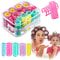 30 Pcs SelfGrip Hair Rollers SnapOn Plastic Curlers Set 5 Sizes Salon Volume Rollers For Heatless 0
