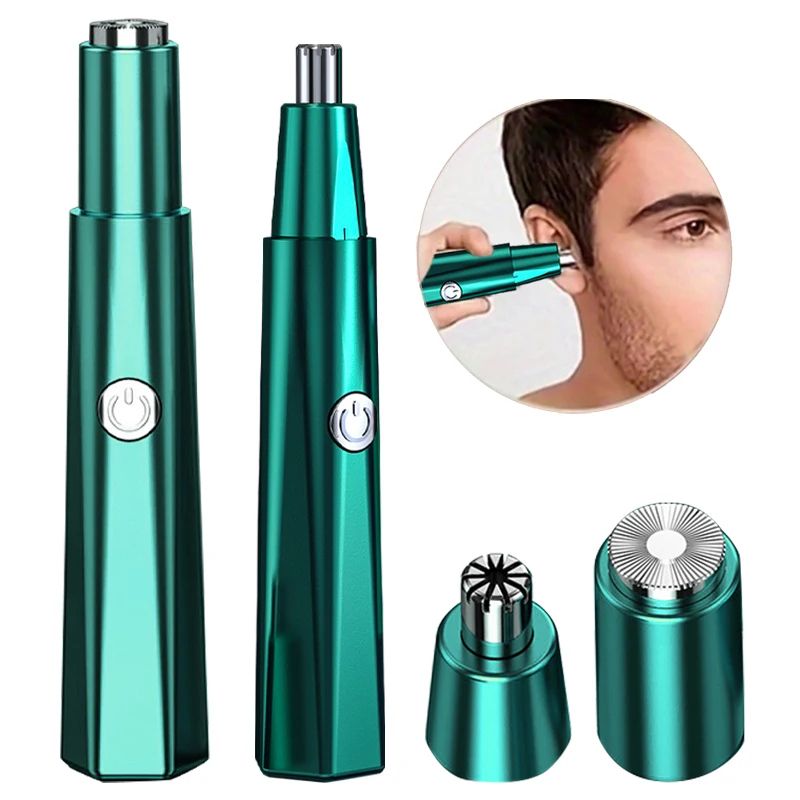 Mens Rechargeable Nose Hair Trimmer Electric Nose Ear Hair Shaver Safe Painless Precision Groomi