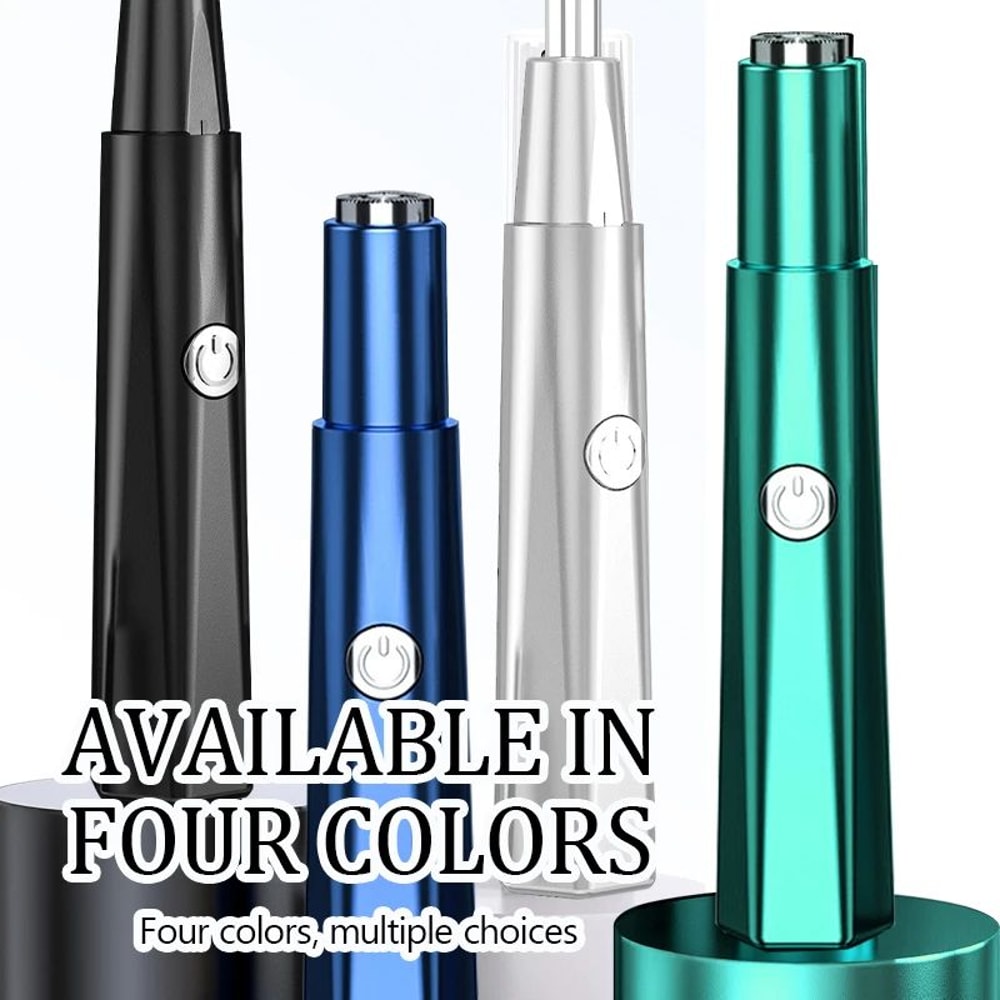 Mens Rechargeable Nose Hair Trimmer Electric Nose Ear Hair Shaver Safe Painless Precision Groomi