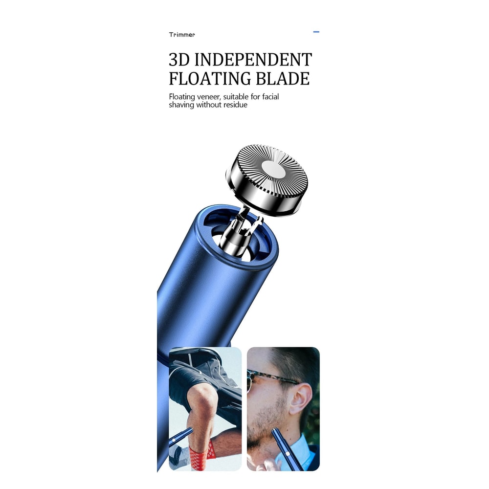 Mens Rechargeable Nose Hair Trimmer Electric Nose Ear Hair Shaver Safe Painless Precision Groomi 6