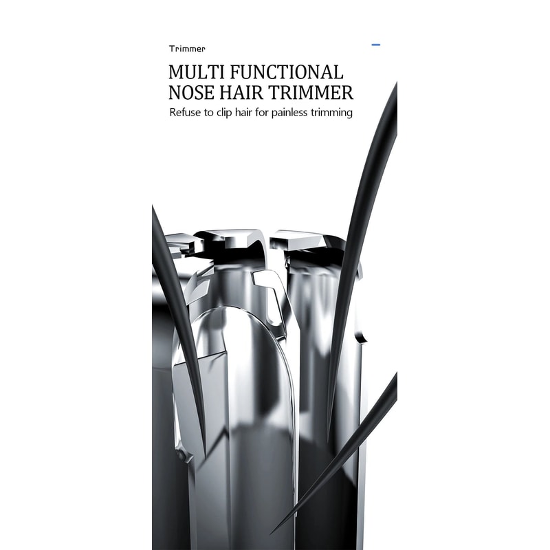 Mens Rechargeable Nose Hair Trimmer Electric Nose Ear Hair Shaver Safe Painless Precision Groomi 7