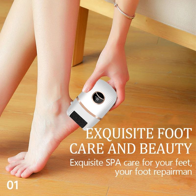 Electric Foot File Callus Remover Digital Display Foot Grinder For Dead Skin Cracked Heels Pedic 1