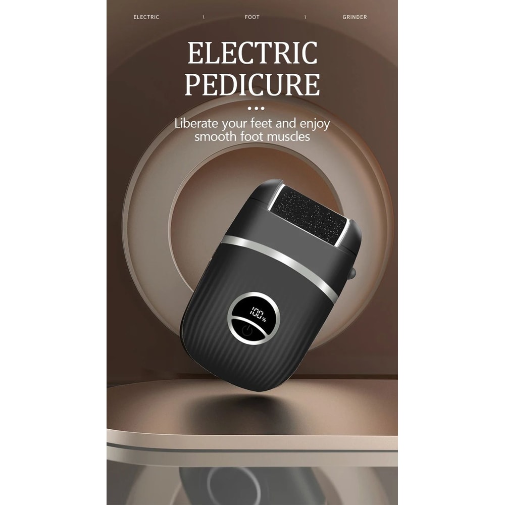 Electric Foot File Callus Remover Digital Display Foot Grinder For Dead Skin Cracked Heels Pedic 6