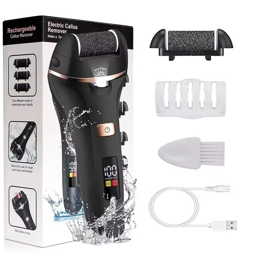 Waterproof Electric Foot Callus Remover USB Rechargeable Heel Grinder For Dead Skin Professional 0
