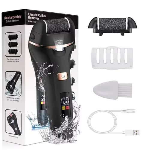 Waterproof Electric Foot Callus Remover – USB Rechargeable Heel Grinder for Dead Skin | Professional Pedicure Foot File