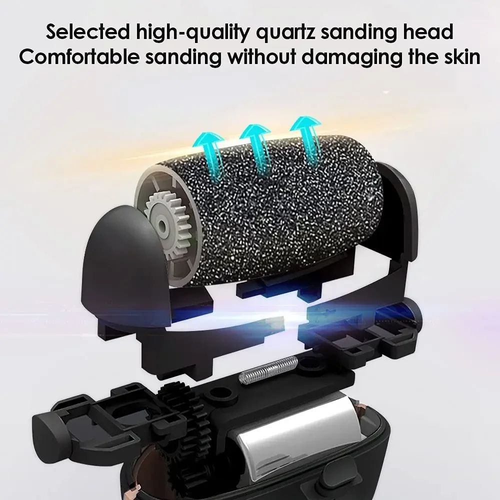 Waterproof Electric Foot Callus Remover USB Rechargeable Heel Grinder For Dead Skin Professional 3